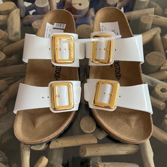 BIRKENSTOCK Sidney Luxe Buckle Slide Sandals - Picture 6 of 11